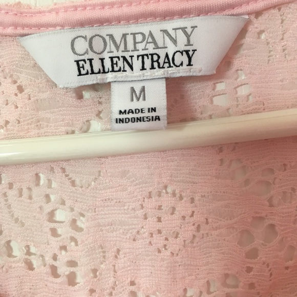 Ellen Tracy vintage ballet pink lace top, size M - Picture 5 of 7